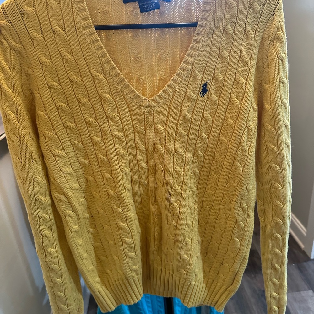 Ralph Lauren Sport Mustard Knit Sweater